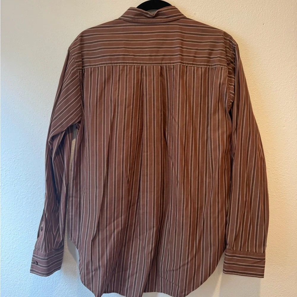 Kule Women’s Brown Striped Button-Up Shirt - Picture 3 of 4